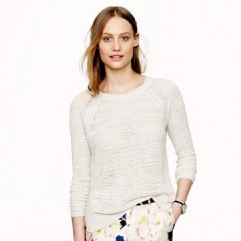 J.Crew Waffle Knit Beach Sweater